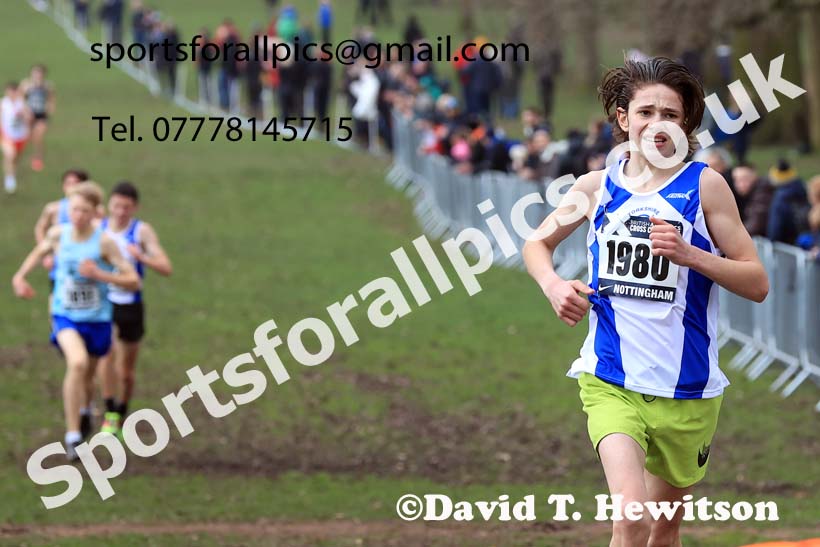 Mens Under-17s, 2024 CAU Inter Counties Cross Country Champs., Wollaton Park, Nottingham. Photo: David T. Hewitson/Sports for All Pics